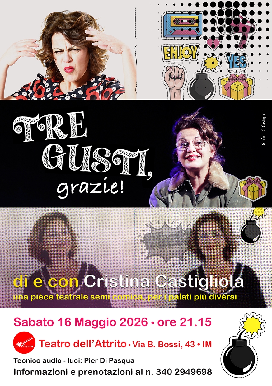 Locandina Tre Gusti Grazie